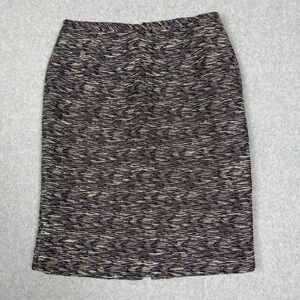 Calvin Klein Womens Pencil Skirt Size 6 Purple Black White Classic Career
